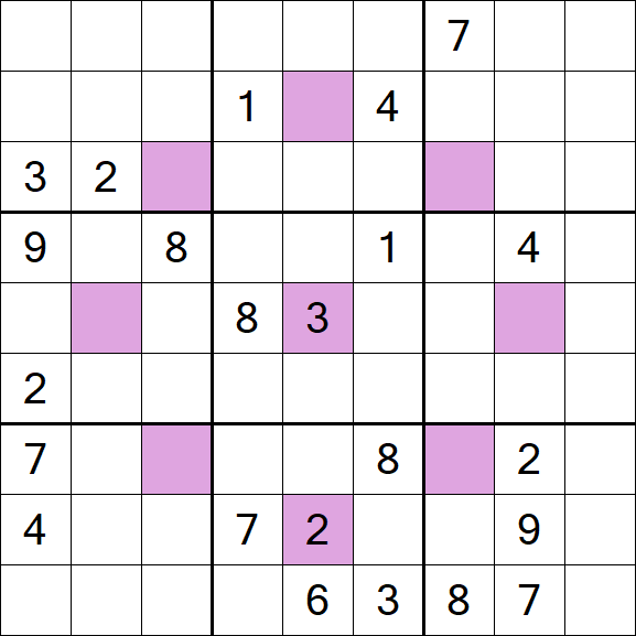 Asterisk Sudoku - Hard