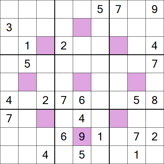 Asterisk Sudoku - Hard