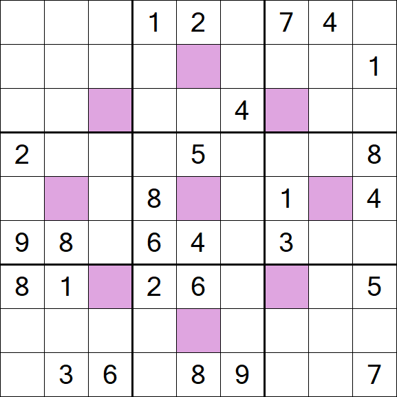 Asterisk Sudoku - Hard