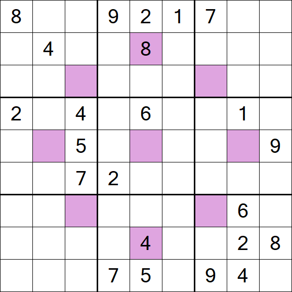 Asterisk Sudoku - Hard