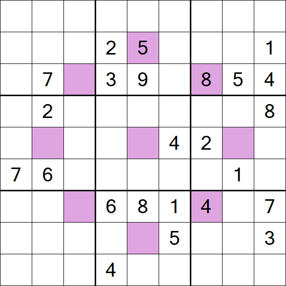 Asterisk Sudoku - Hard