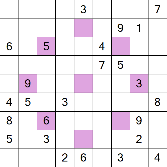 Asterisk Sudoku - Hard