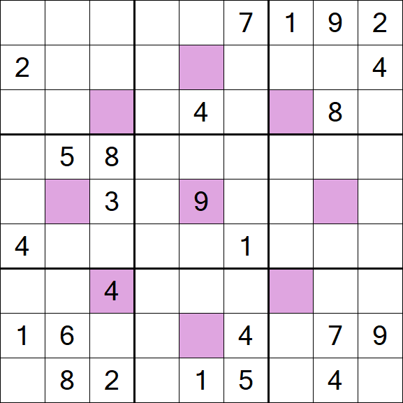 Asterisk Sudoku - Hard