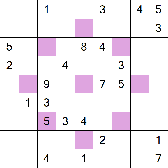 Asterisk Sudoku - Hard