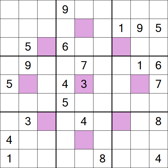Asterisk Sudoku - Hard