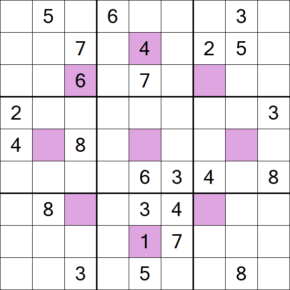 Asterisk Sudoku - Hard