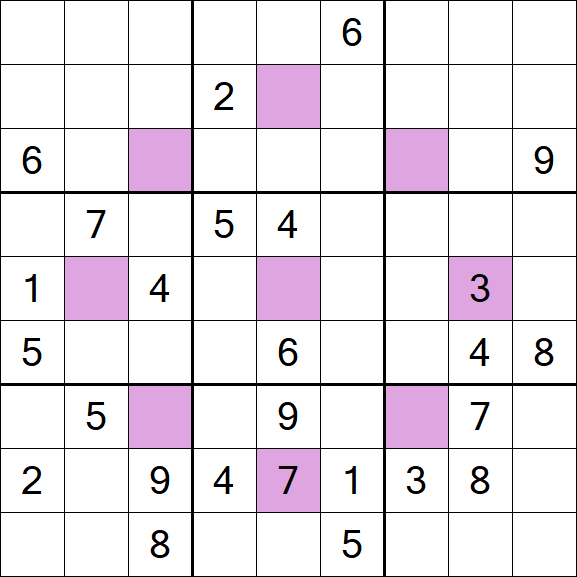 Asterisk Sudoku - Hard