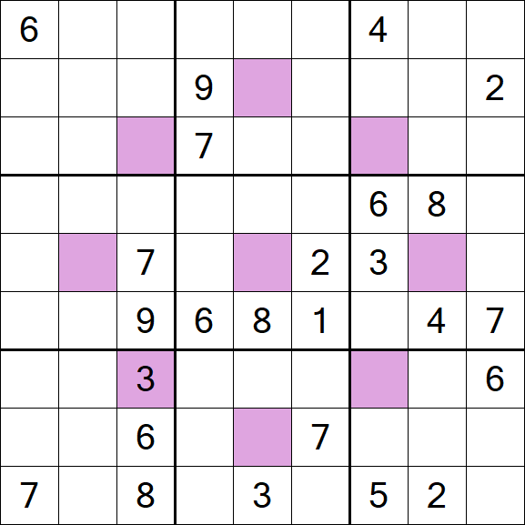 Asterisk Sudoku - Hard