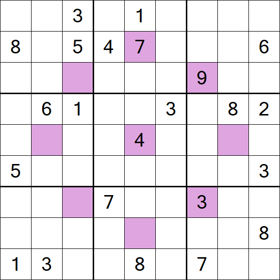Asterisk Sudoku - Hard
