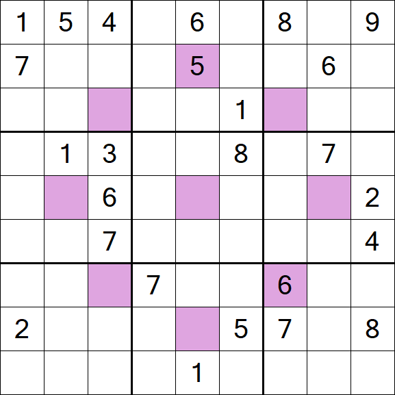 Asterisk Sudoku - Hard