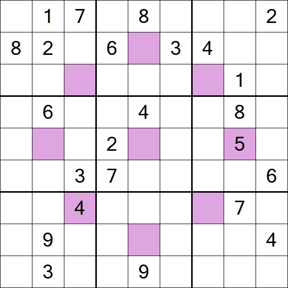 Asterisk Sudoku - Hard