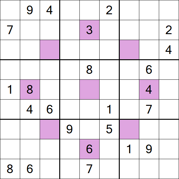 Asterisk Sudoku - Hard