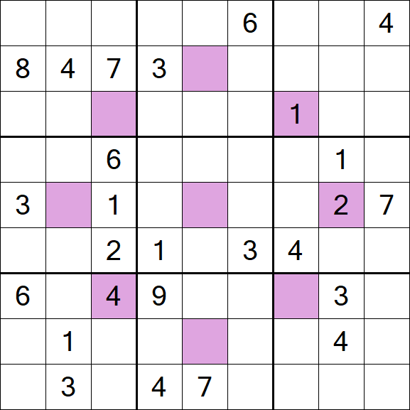 Asterisk Sudoku - Hard