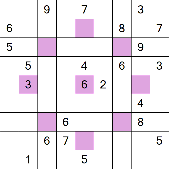 Asterisk Sudoku - Hard