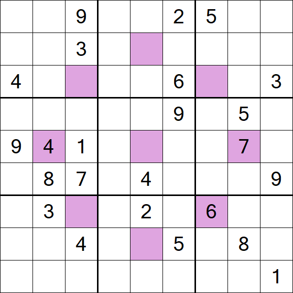 Asterisk Sudoku - Hard