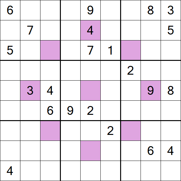 Asterisk Sudoku - Hard