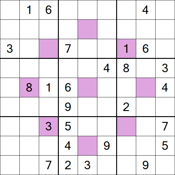 Asterisk Sudoku - Hard