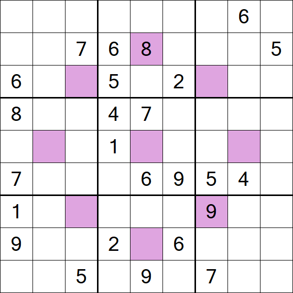 Asterisk Sudoku - Difficile