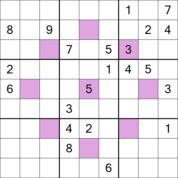 Asterisk Sudoku - Difficile