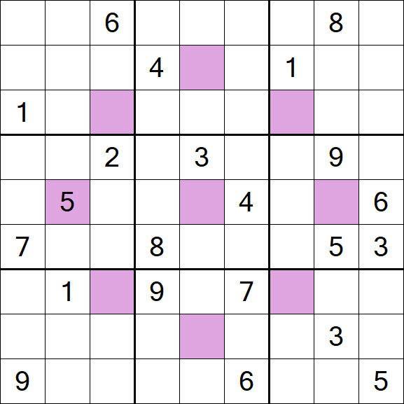 Asterisk Sudoku - Difficile