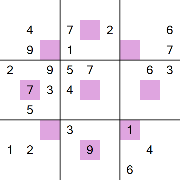 Asterisk Sudoku - Difficile