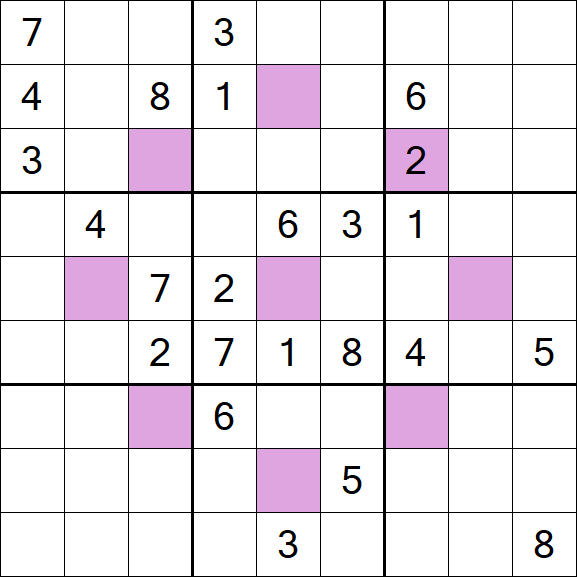 Asterisk Sudoku - Hard