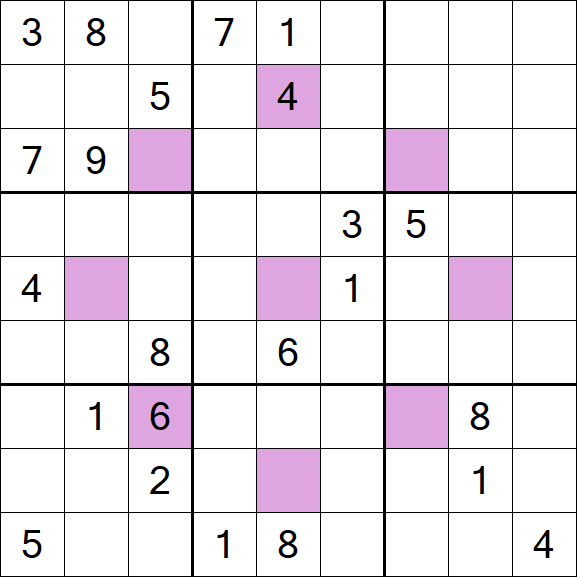 Asterisk Sudoku - Difficile