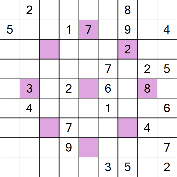 Asterisk Sudoku - Difficile