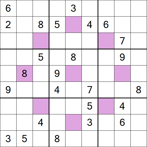 Asterisk Sudoku - Difficile