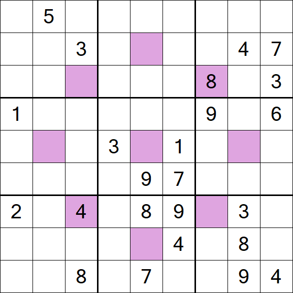 Asterisk Sudoku - Difficile