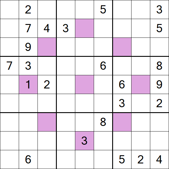 Asterisk Sudoku - Difficile