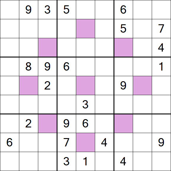 Asterisk Sudoku - Difficile