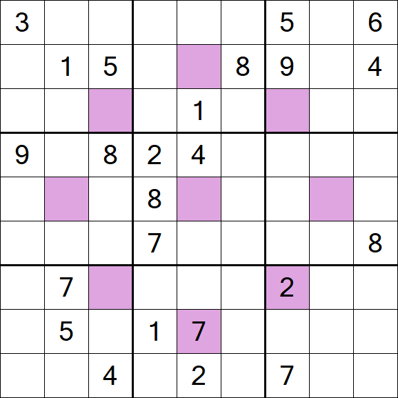 Asterisk Sudoku - Difficile