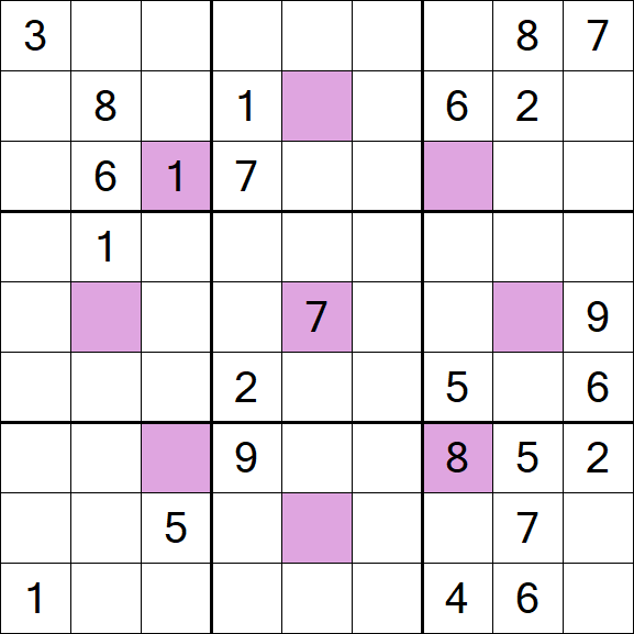 Asterisk Sudoku - Difficile
