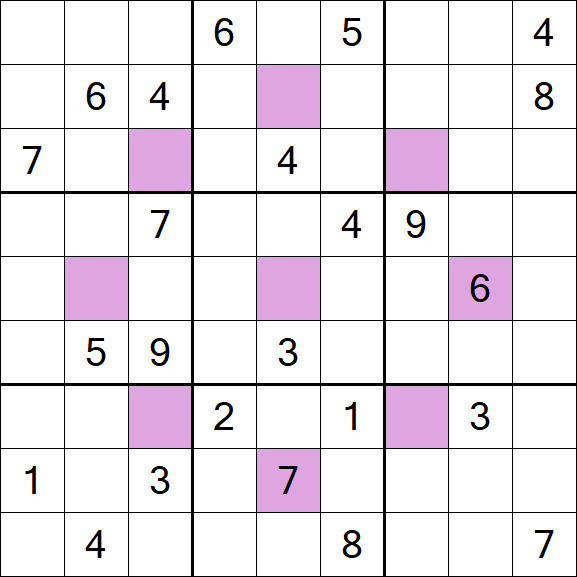 Asterisk Sudoku - Difficile
