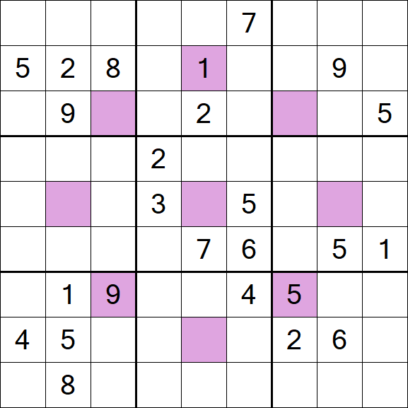 Asterisk Sudoku - Difficile