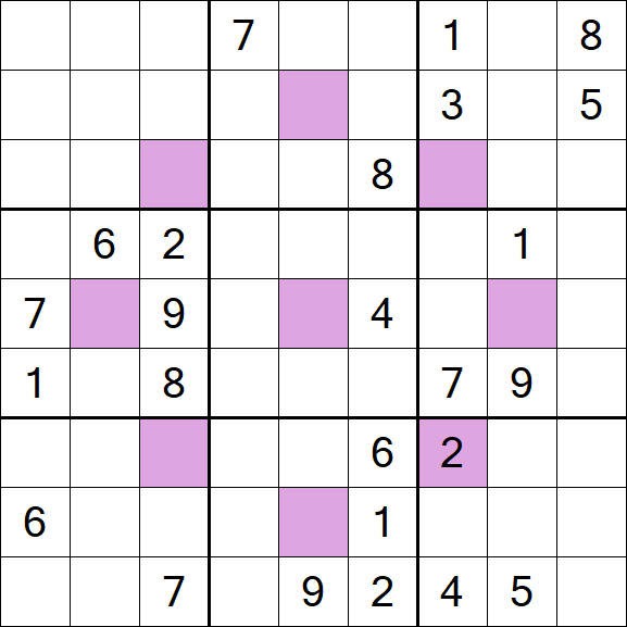 Asterisk Sudoku - Difficile