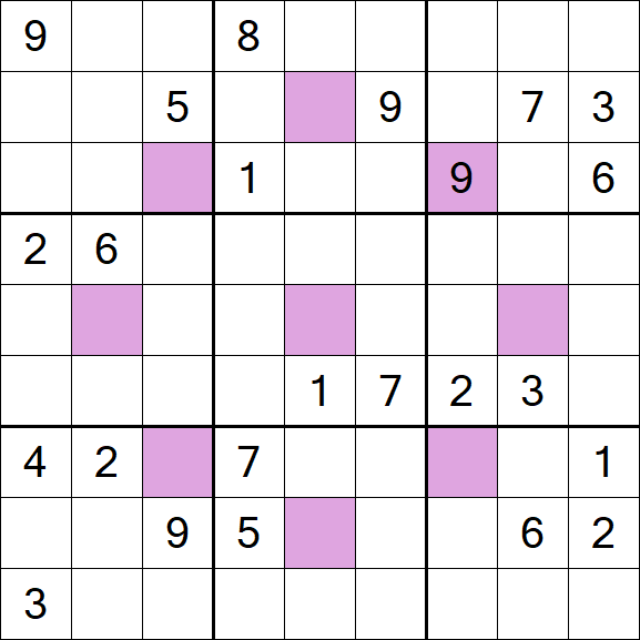 Asterisk Sudoku - Difficile