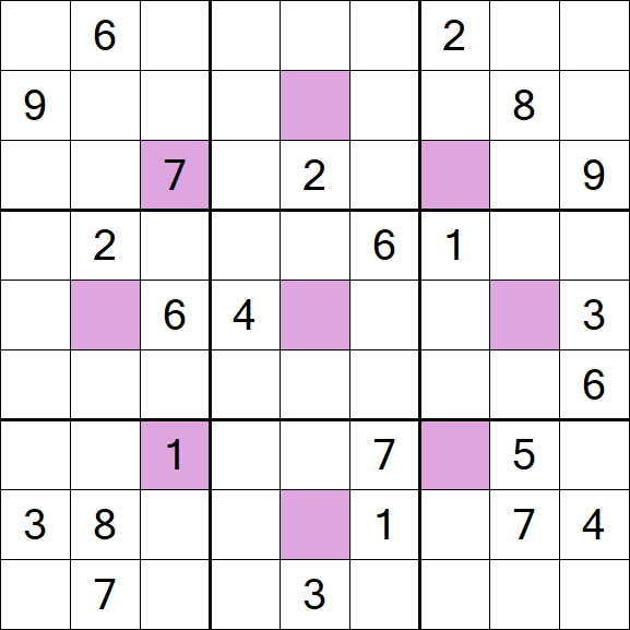 Asterisk Sudoku - Difficile