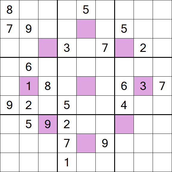 Asterisk Sudoku - Difficile