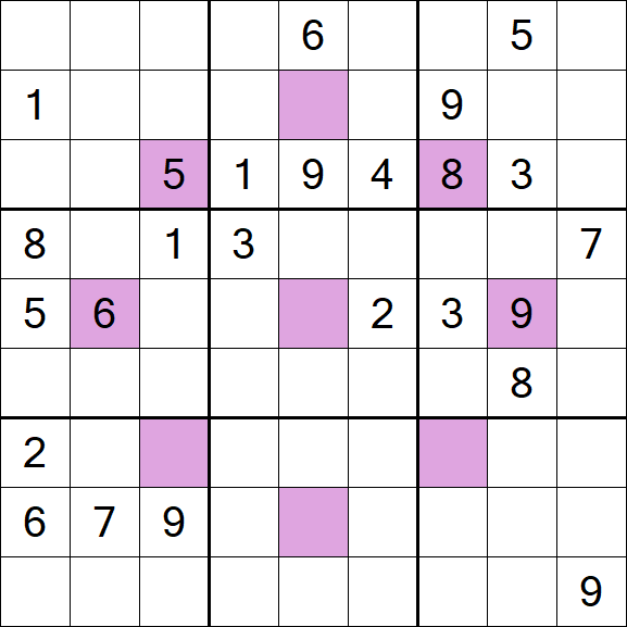 Asterisk Sudoku - Hard