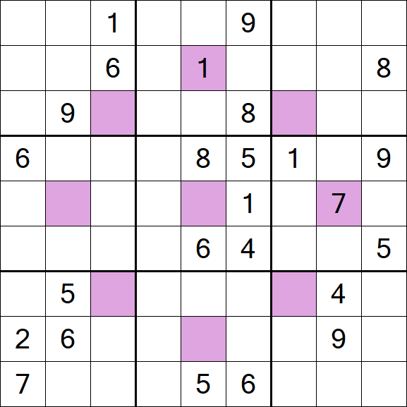 Asterisk Sudoku - Hard