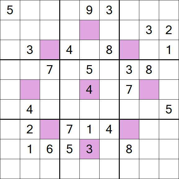 Asterisk Sudoku - Hard