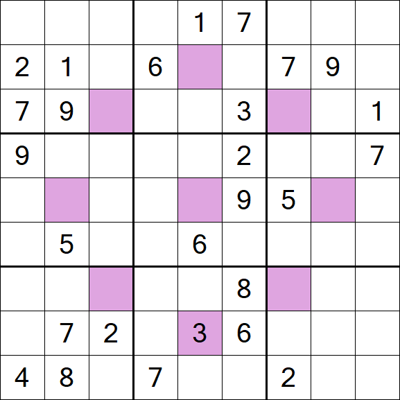 Asterisk Sudoku - Difficile