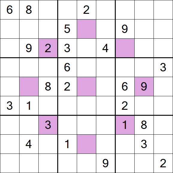 Asterisk Sudoku - Difficile