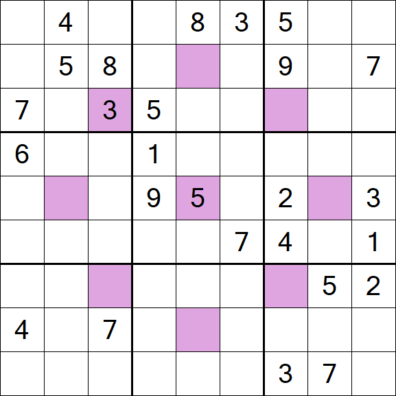 Asterisk Sudoku - Difficile
