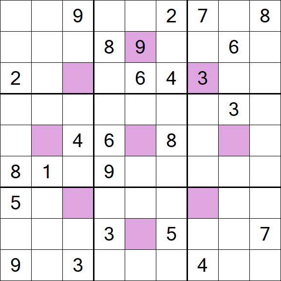 Asterisk Sudoku - Difficile