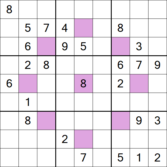 Asterisk Sudoku - Hard