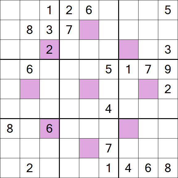 Asterisk Sudoku - Difficile