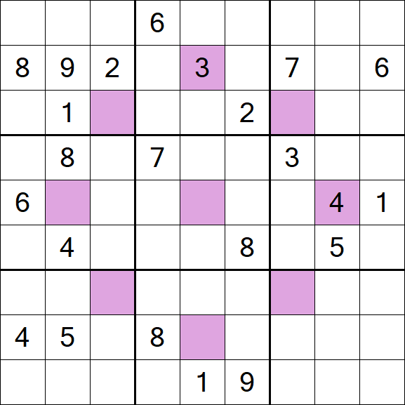 Asterisk Sudoku - Difficile